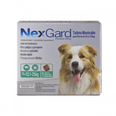 Antipulgas Para Perros Nexgard de 10.1-25 Kg